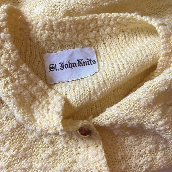 Super RARE one of a kind 1960s St John Knits Canary Yellow Knit Vintage60s Dress - Picture 9 of 9